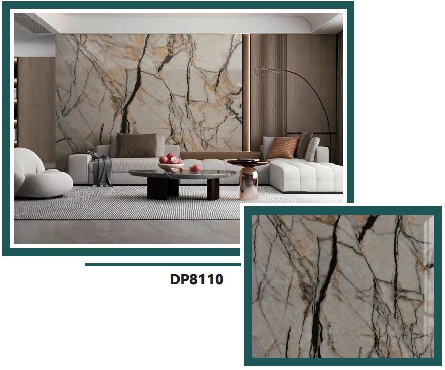 Hot Picks | akadeco Textured Mold Proof Wallpaper | PET+IXPE | Contemporary Style | Residential Use | Marble Pattern | Waterproof | 120cmx280cm | OEM